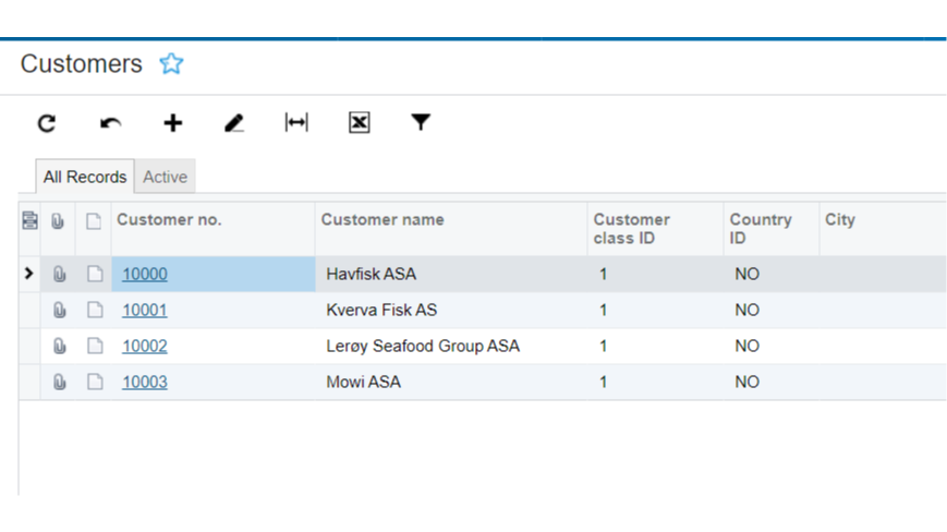 View of a contact card in Visma.net
